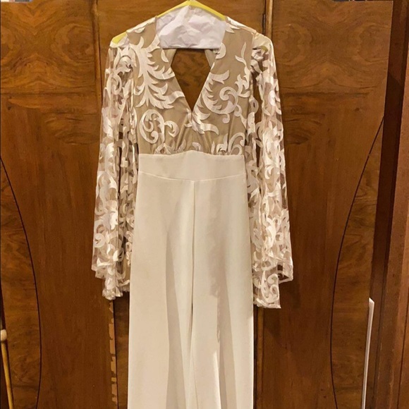 Bridal jumpsuit only worn one time and no longer need. - Picture 1 of 3